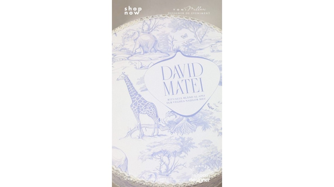 Set prima băiță după botez Safari Blue Jungle Ritualul blând al apei pentru băieți 21